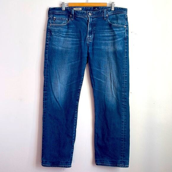 Adriana Goldschmeid The Protege Straight Leg denim dark wash jeans sz 38 - Picture 1 of 9